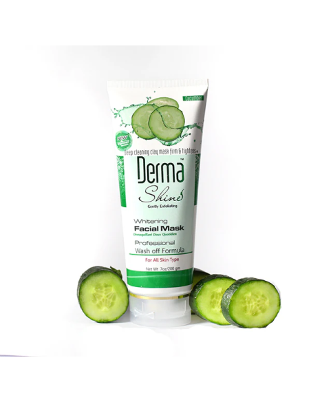 Derma Shine Skin Hydrating Facial Mask Cucumber For All Skin Type 200gm (ORIGNAL)