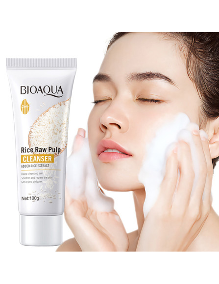 BIOAQUA Rice Raw Pulp Facial Cleanser...