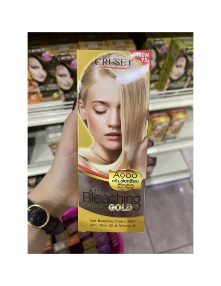 CRUSET Hair Color Bleaching Cream Powder Gold 100ml