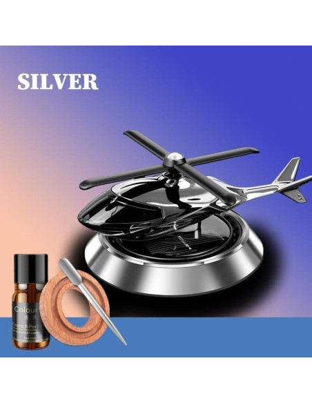 Solar Helicopter Air Freshener For Car and Room.