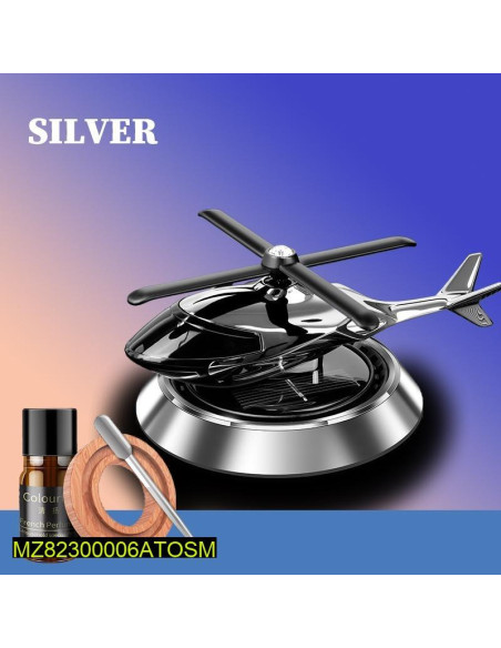 Solar Helicopter Air Freshener For Car and Room.