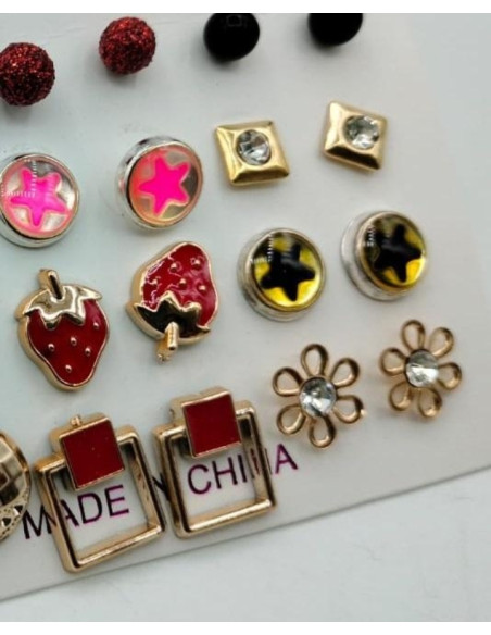 Earrings pack of 12