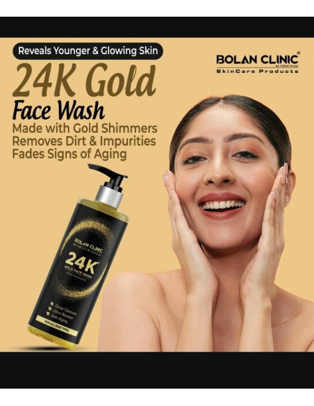 24k gold face wash