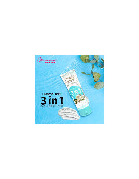  Face Wash + Scrub +Mask Whitening 3 in 1 Glamorous 100gm