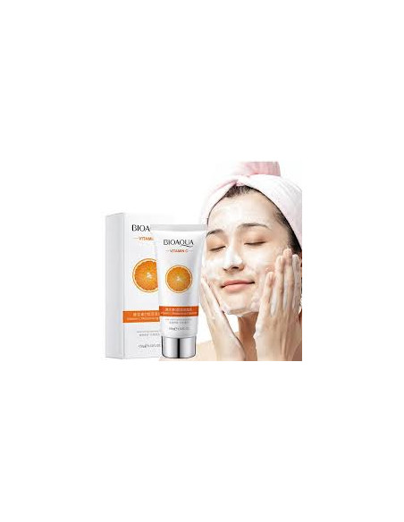 BIOAQUA Vitamin C Facial Cleanser | Deeply Cleans & Moisturises Skin, Eliminate Blackheads