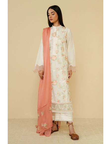 3 Pcs Women's Unstitched Dhanak...