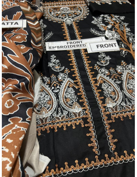 3 Pcs Women's Unstitched Dhanak...