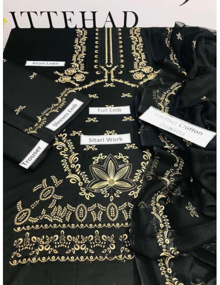 3 Pcs Women's Unstitched Lawn...