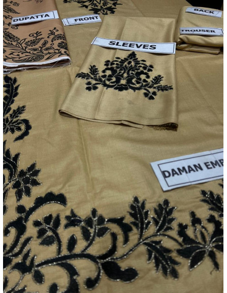 3 Pcs Women's Unstitched Dhanak...