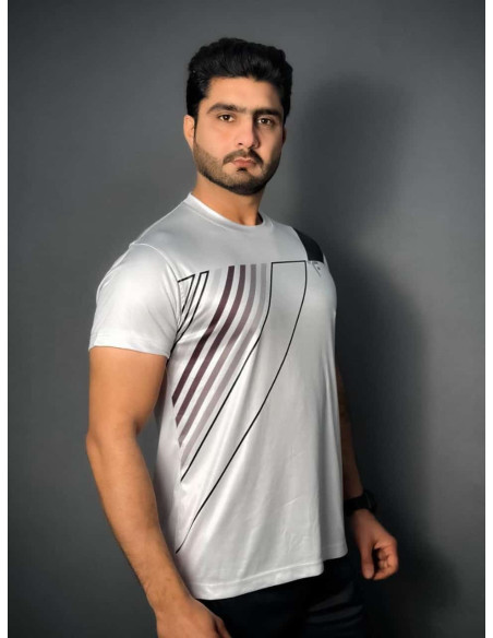 1 Pc Men's Dri Fit Printed Half Sleeves Shirt