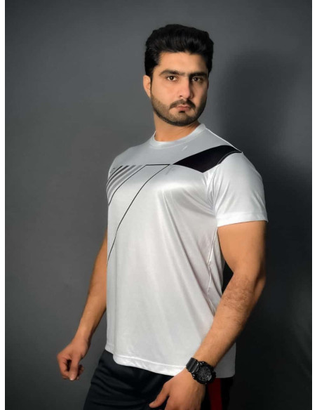 1 Pc Men's Dri Fit Printed Half Sleeves Shirt