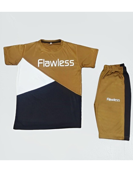 2 Pcs Boy's Micro Plain Summer Tracksuit