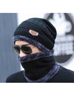 Beanie Wool Cap With Neck...