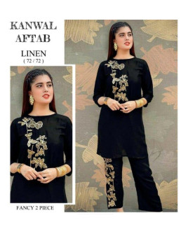 Elegant Two-Piece Linen...