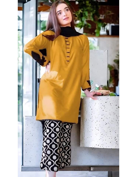 2 Pcs Women's Unstitched Lawn Sequins...