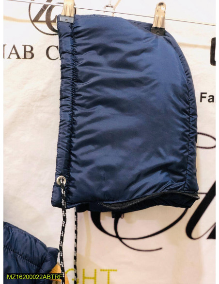 1 Pc Men's Stitched Parachute Quilted Plain Sleeveless Jacket