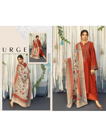 3 pcs women unstitched khaddar...