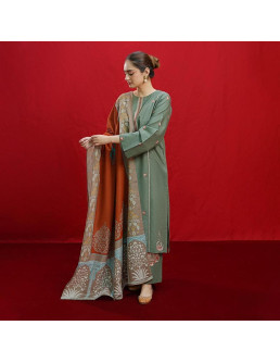 3 pcs women unstitched... 2