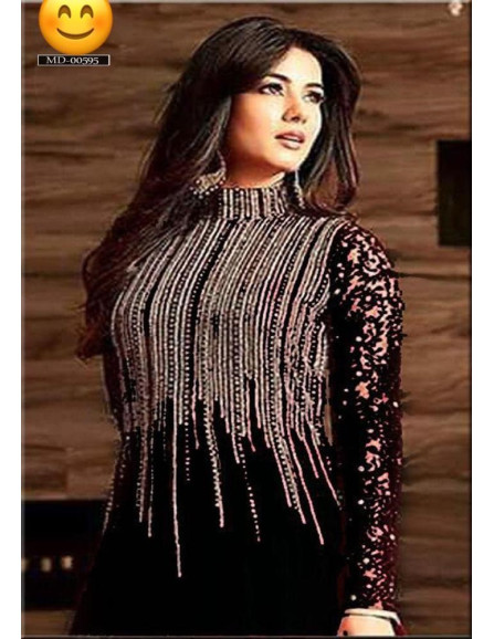 3 Pcs Suit - Unstitched Chiffon...