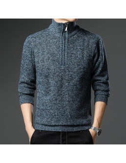 1 Pc Men's Fleece Knitted...