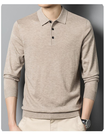 1 Pc Men's Wool Sweater - Button Down...