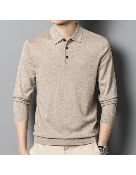 1 Pc Men's Wool Sweater - Button Down...