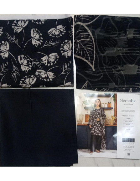 3 Pce Unsitiched Lawn suit