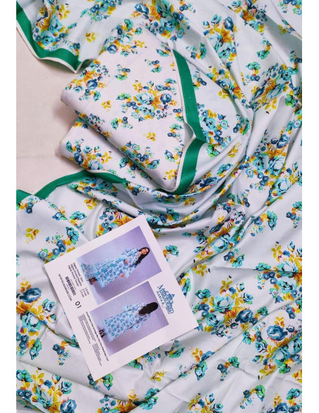 3 Pce Unsitiched Cotton suit