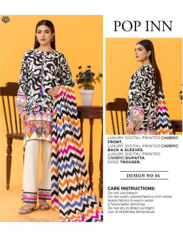 3 Pce Unsitiched Cotton suit