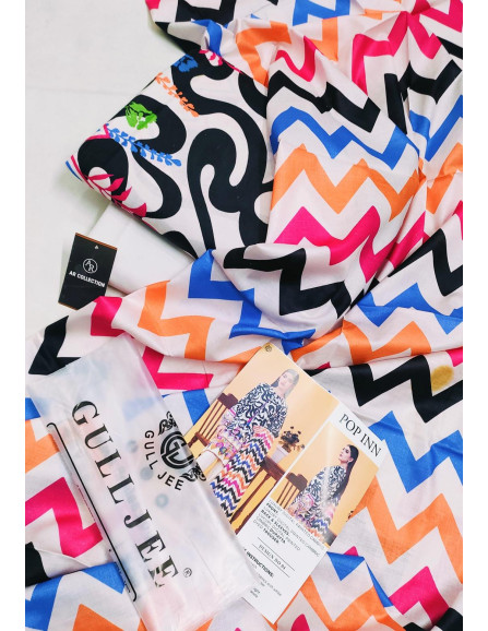 3 Pce Unsitiched Cotton suit