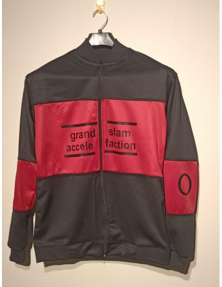 1-Pc men printed fleece Zipper jacket