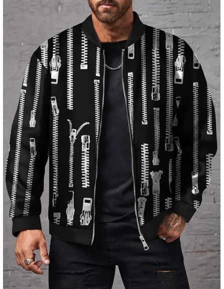 Men,s printed polyester jacket-1 pc...
