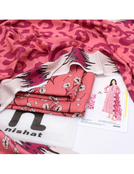 3 Pcs Printed Khaddar Suit with...