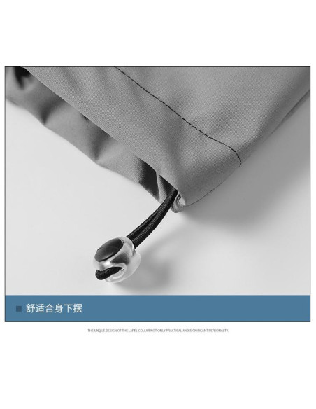 Imported Breatheable Zipper Hooded Unisex Jacket, White