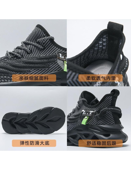 Men's Breathable Spring Shoes (Black) - Ships From Overseas