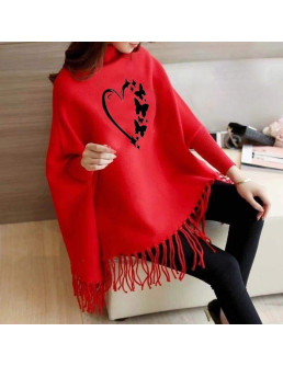  Women Fleece Poncho - Warm...