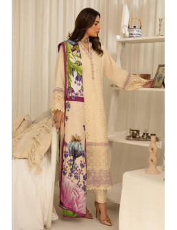 3 Pcs Unstitched Dhanak...