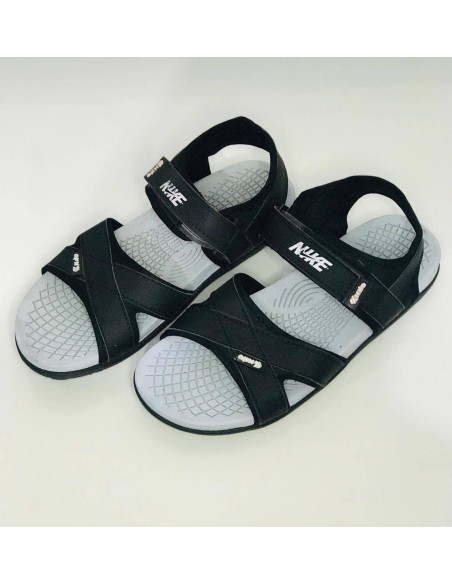 Men's Elastic Fibre Casual Sandals, Black