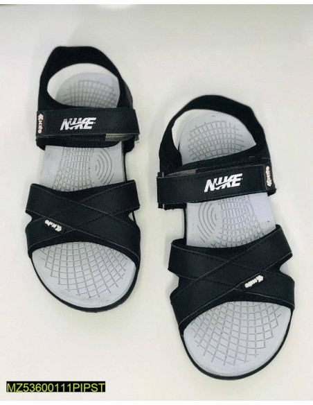 Men's Elastic Fibre Casual Sandals, Black