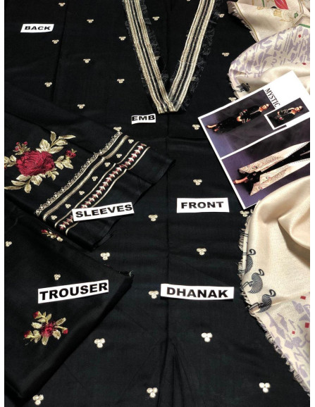  Women's Unstitched Dhanak...