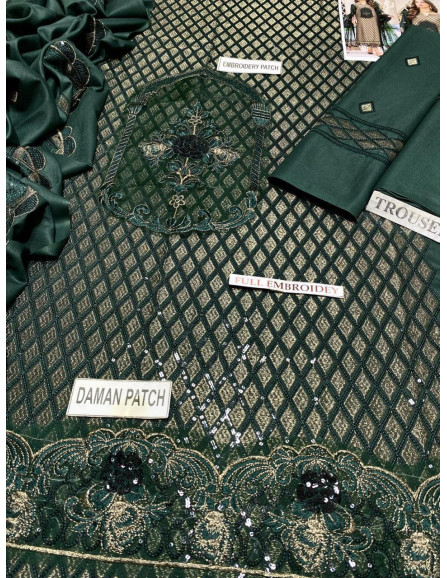 Dhanak Embroidered Unstitched Salwar...