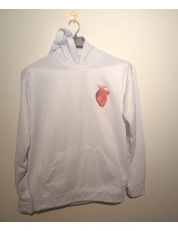 1 pc men white hoodie 2