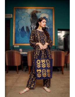 Shalwar Kameez with Handbag