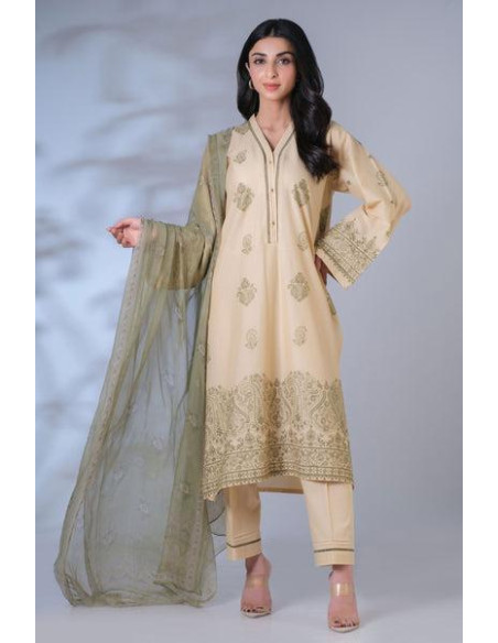 2 Pce Women Unstiched cotton suit 