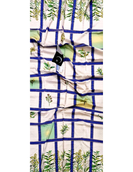 3 Pcs Women's Unstitched Digital Print Suit