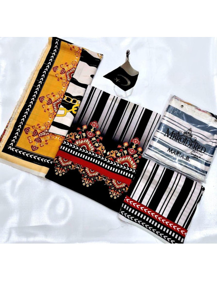 3 Pcs Women's Unstitched Digital...