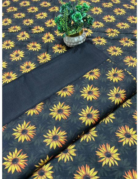 Ladies 2 piece printed khadar suit