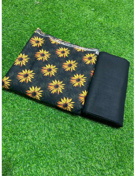 Ladies 2 piece printed khadar suit