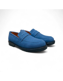 Men's Casual Blue Synthetic... 2