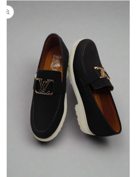 Men's Casual Fabric Loafers - 1 Pcs in Classic Black